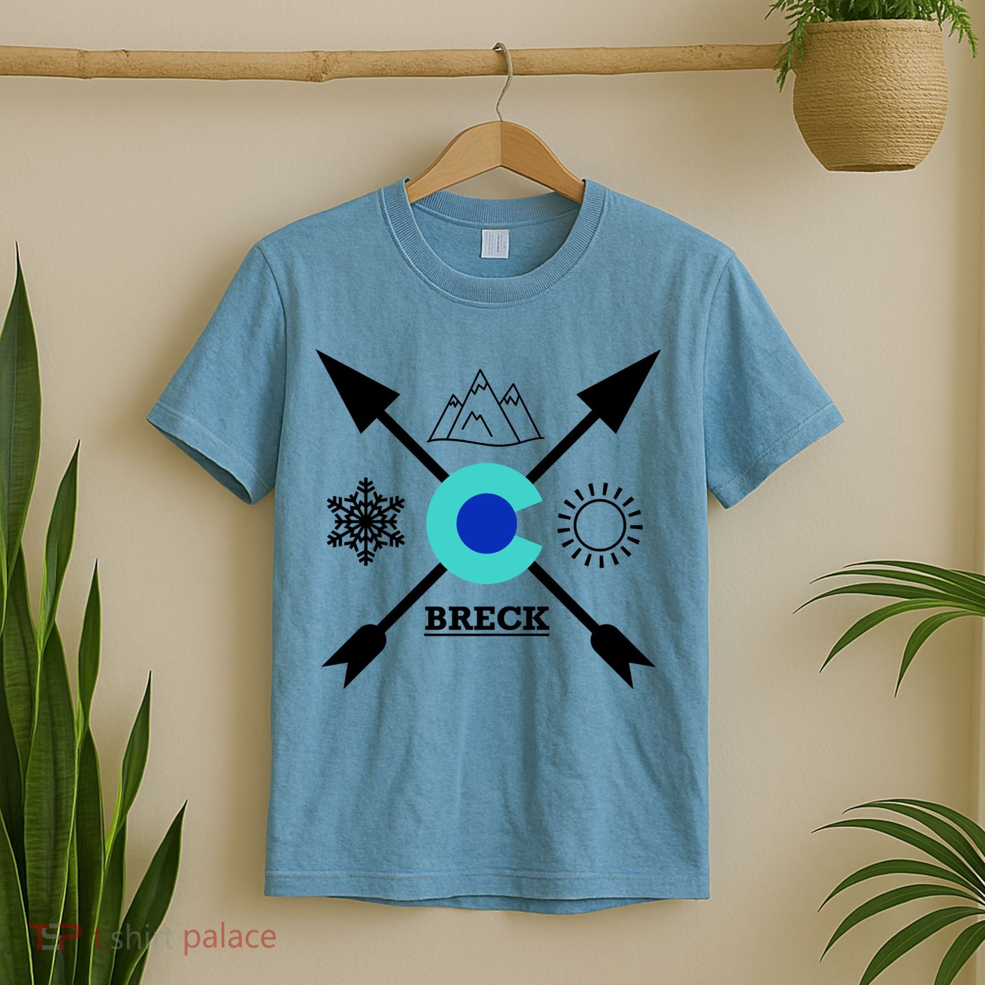 Breckenridge Colorado Directional Crewneck Gift T-Shirt