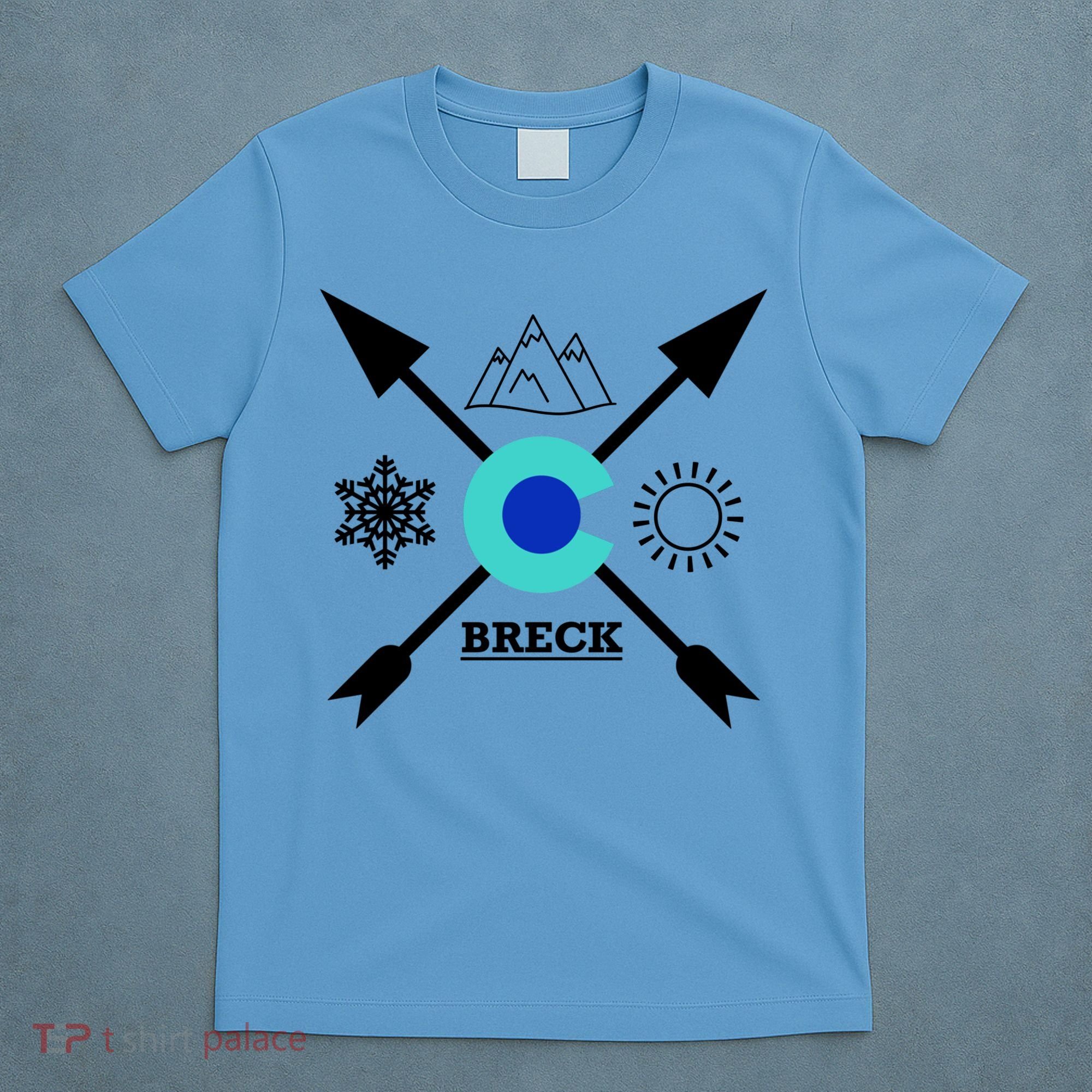 Breckenridge Colorado Directional Crewneck Gift T-Shirt
