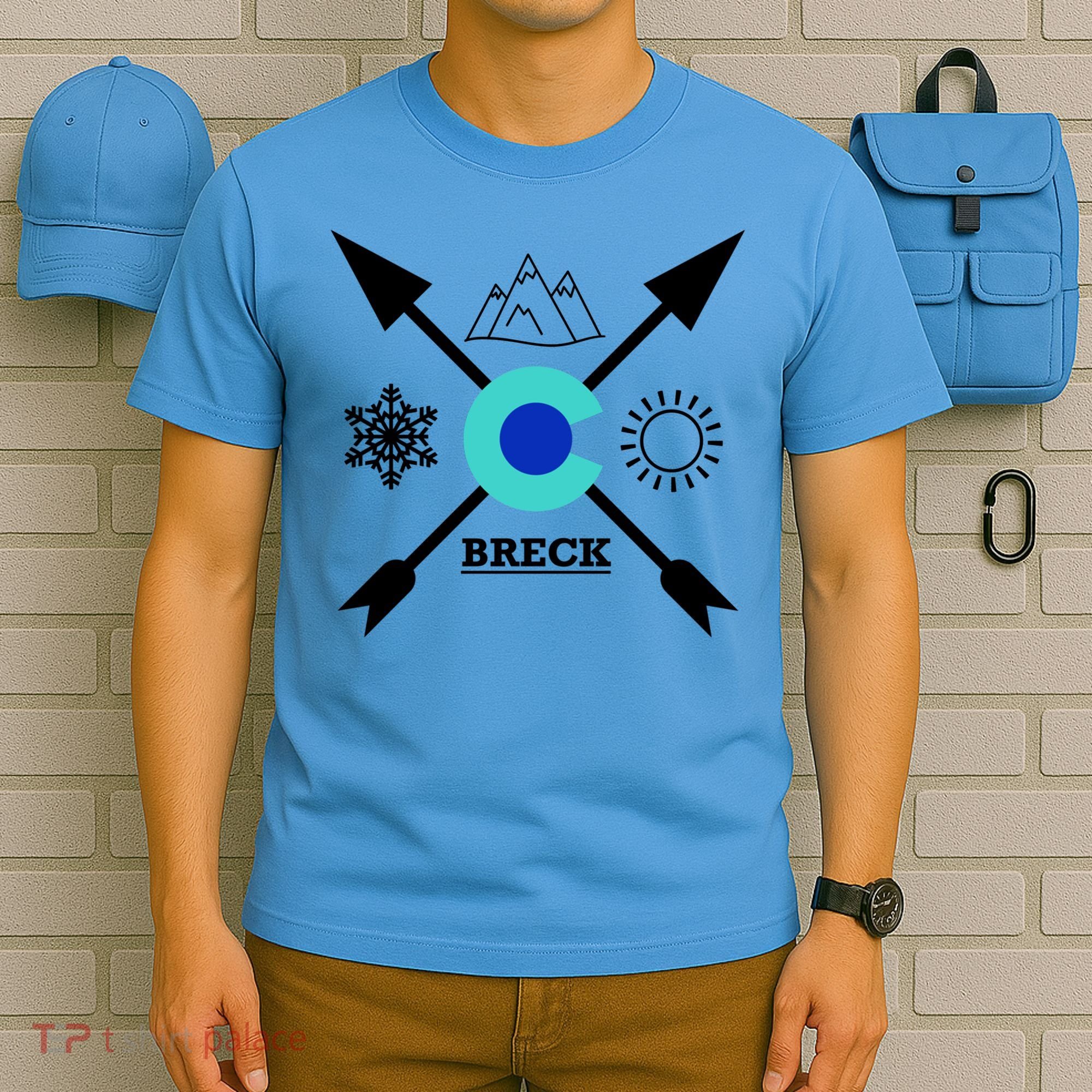 Breckenridge Colorado Directional Crewneck Gift T-Shirt