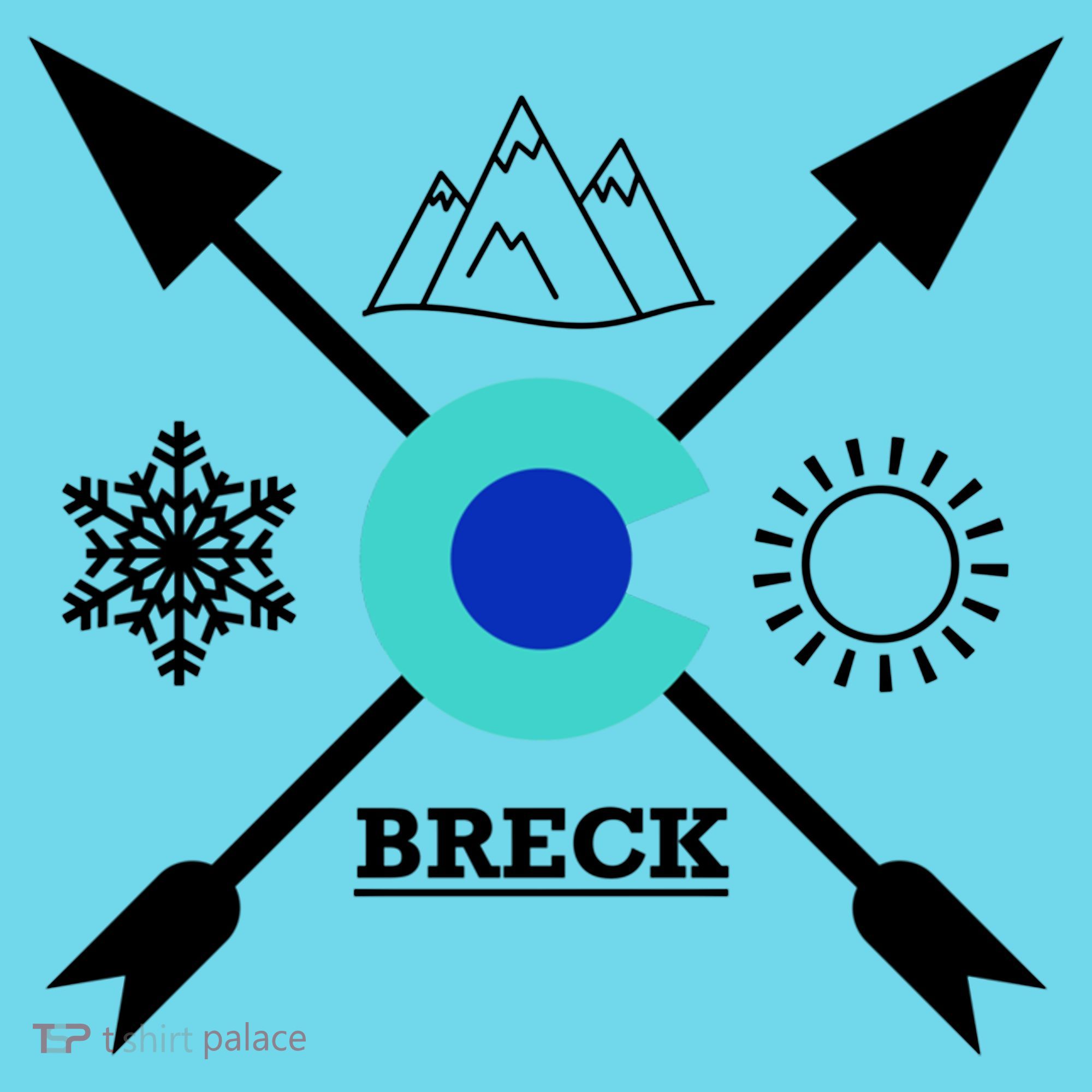 Breckenridge Colorado Directional Crewneck Gift T-Shirt