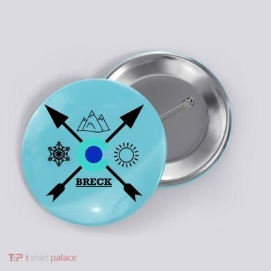 Breckenridge Colorado Directional Crewneck Gift Button