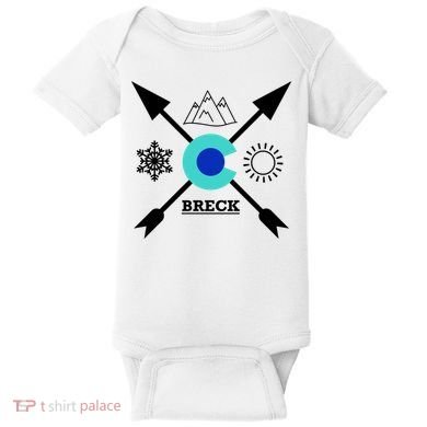 Breckenridge Colorado Directional Crewneck Gift Baby Bodysuit