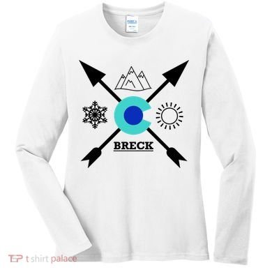 Breckenridge Colorado Directional Crewneck Gift Women's Long Sleeve Shirt