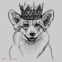British Corgi Dog Queen Crown Queens Platinum Jubilee Women Tie-Dye T-Shirt thumb 2