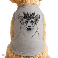 British Corgi Dog Queen Crown Queens Platinum Jubilee Women Doggie Tank thumb 0