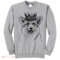 British Corgi Dog Queen Crown Queens Platinum Jubilee Women Sweatshirt thumb 0