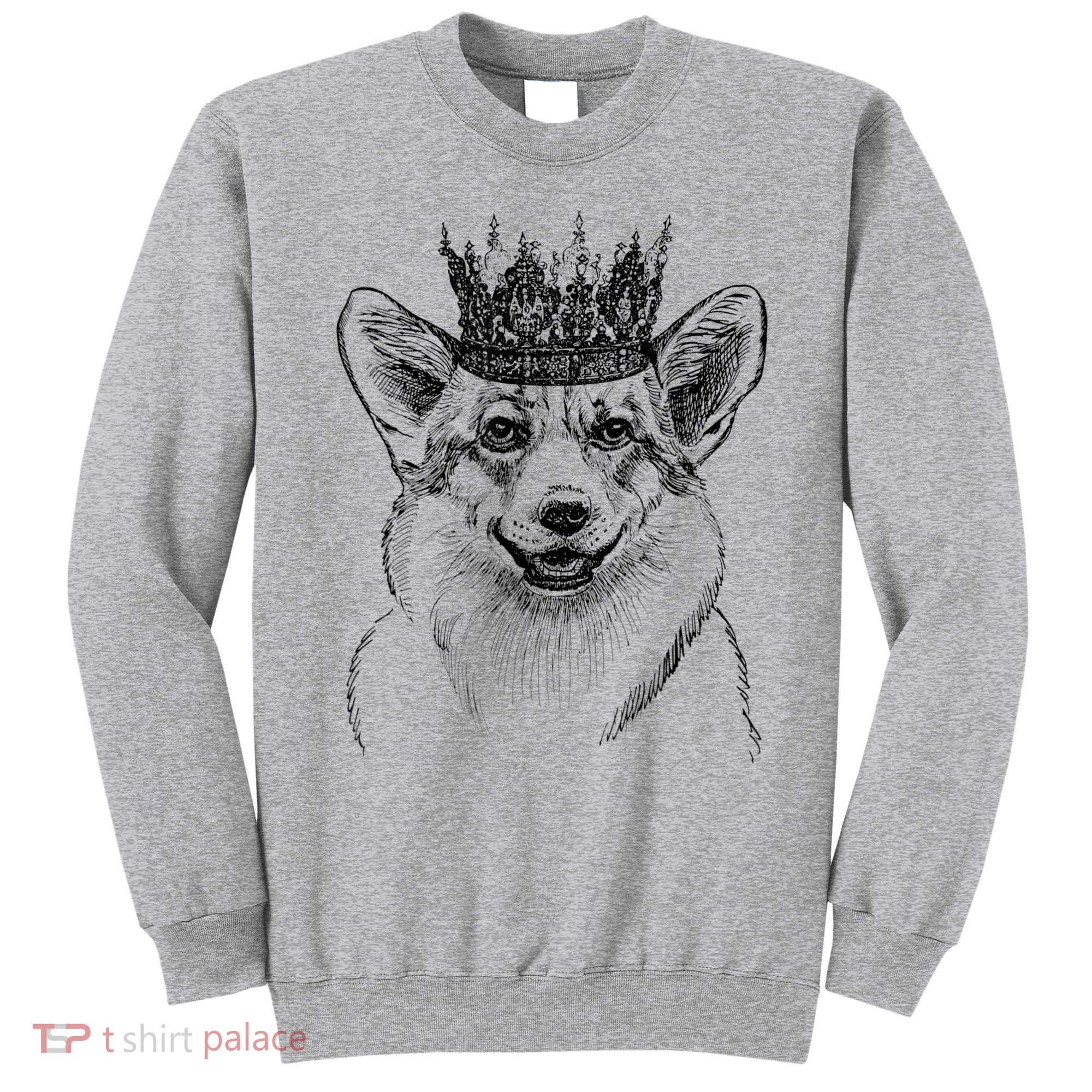 British Corgi Dog Queen Crown Queens Platinum Jubilee Women Sweatshirt
