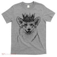 British Corgi Dog Queen Crown Queens Platinum Jubilee Women T-Shirt thumb 0