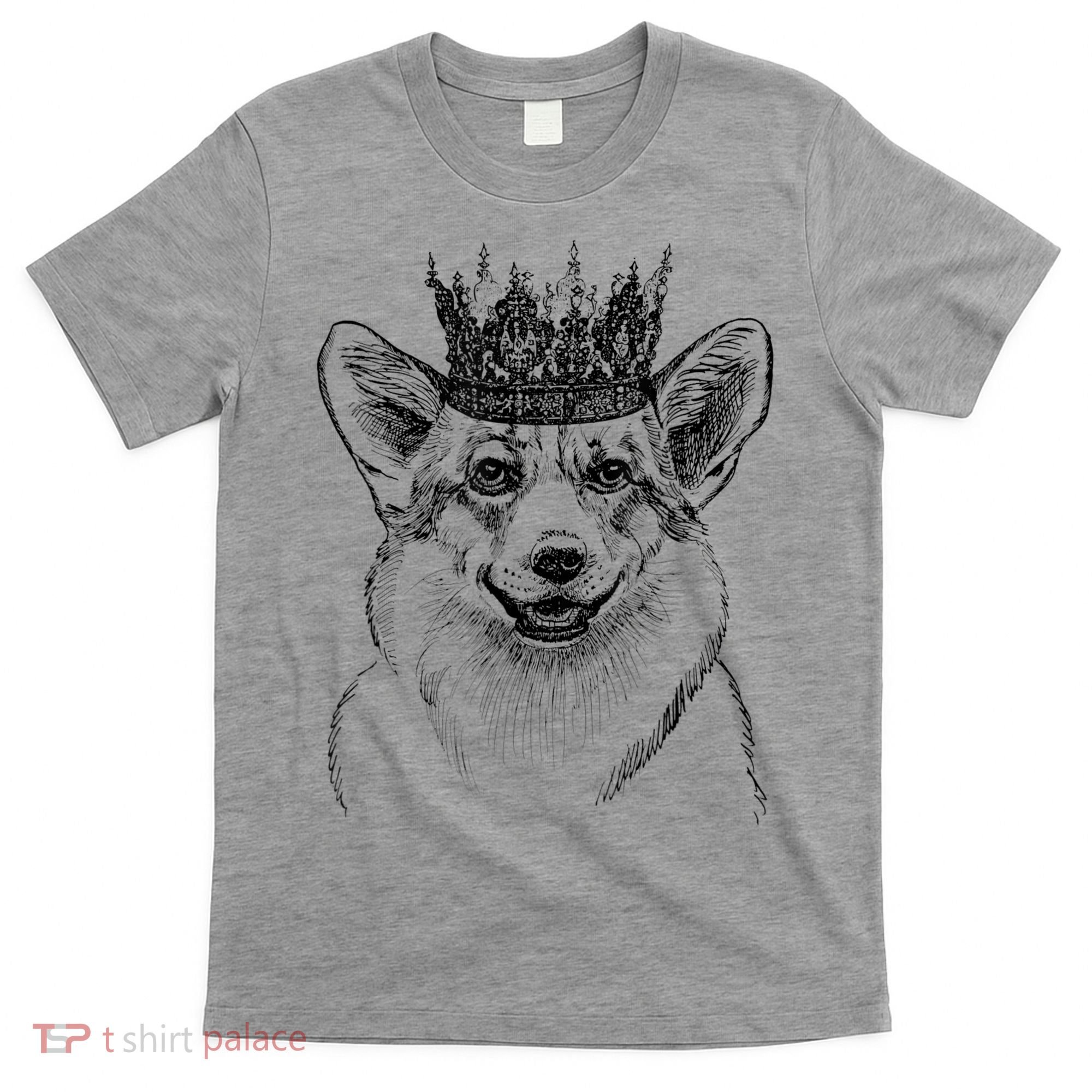 British Corgi Dog Queen Crown Queens Platinum Jubilee Women T-Shirt