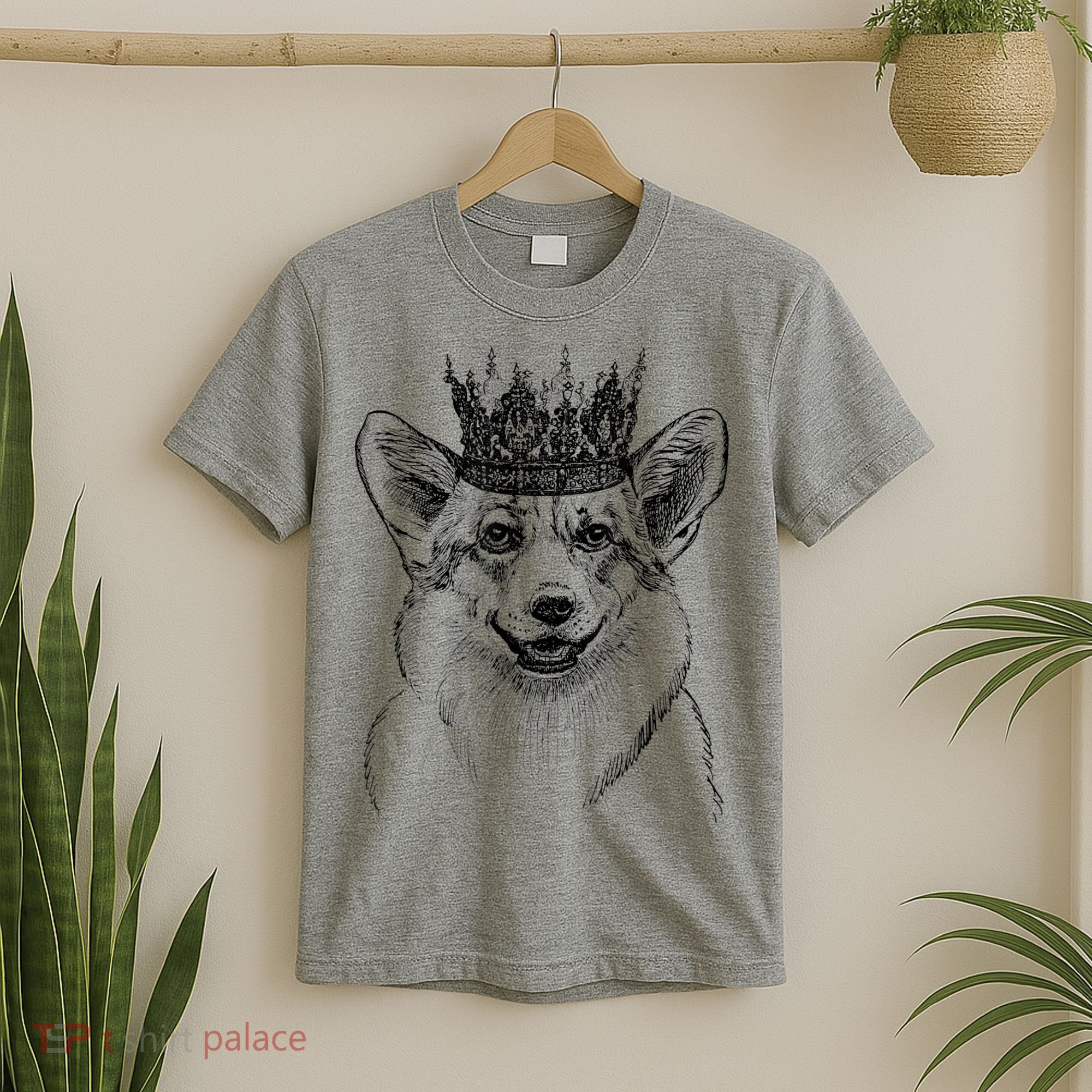 British Corgi Dog Queen Crown Queens Platinum Jubilee Women T-Shirt