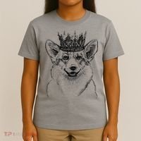 British Corgi Dog Queen Crown Queens Platinum Jubilee Women T-Shirt thumb 4