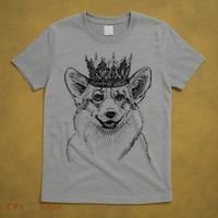 British Corgi Dog Queen Crown Queens Platinum Jubilee Women T-Shirt thumb 5