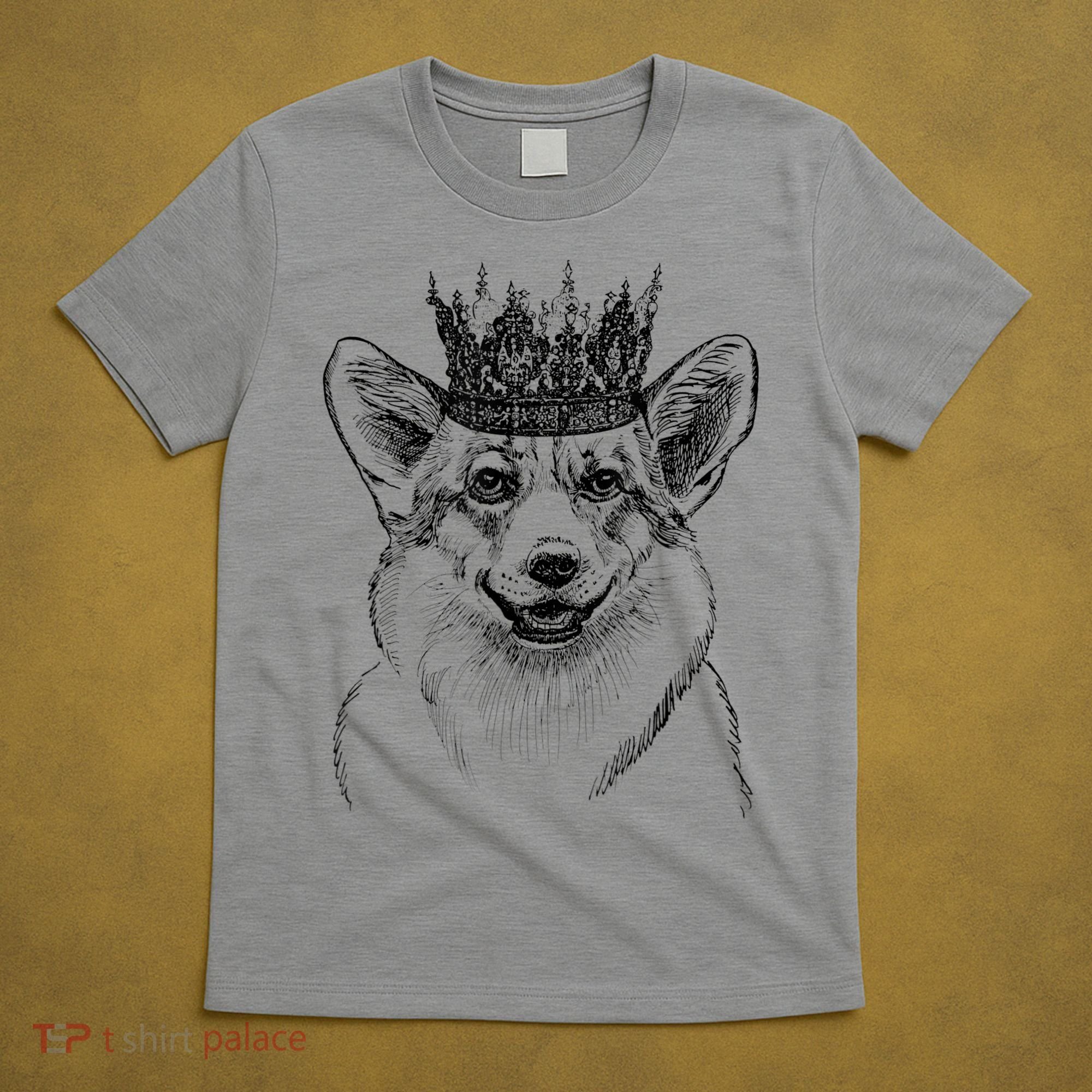 British Corgi Dog Queen Crown Queens Platinum Jubilee Women T-Shirt