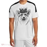 British Corgi Dog Queen Crown Queens Platinum Jubilee Women Sport-Tek Competitor United Soccer Jersey thumb 0
