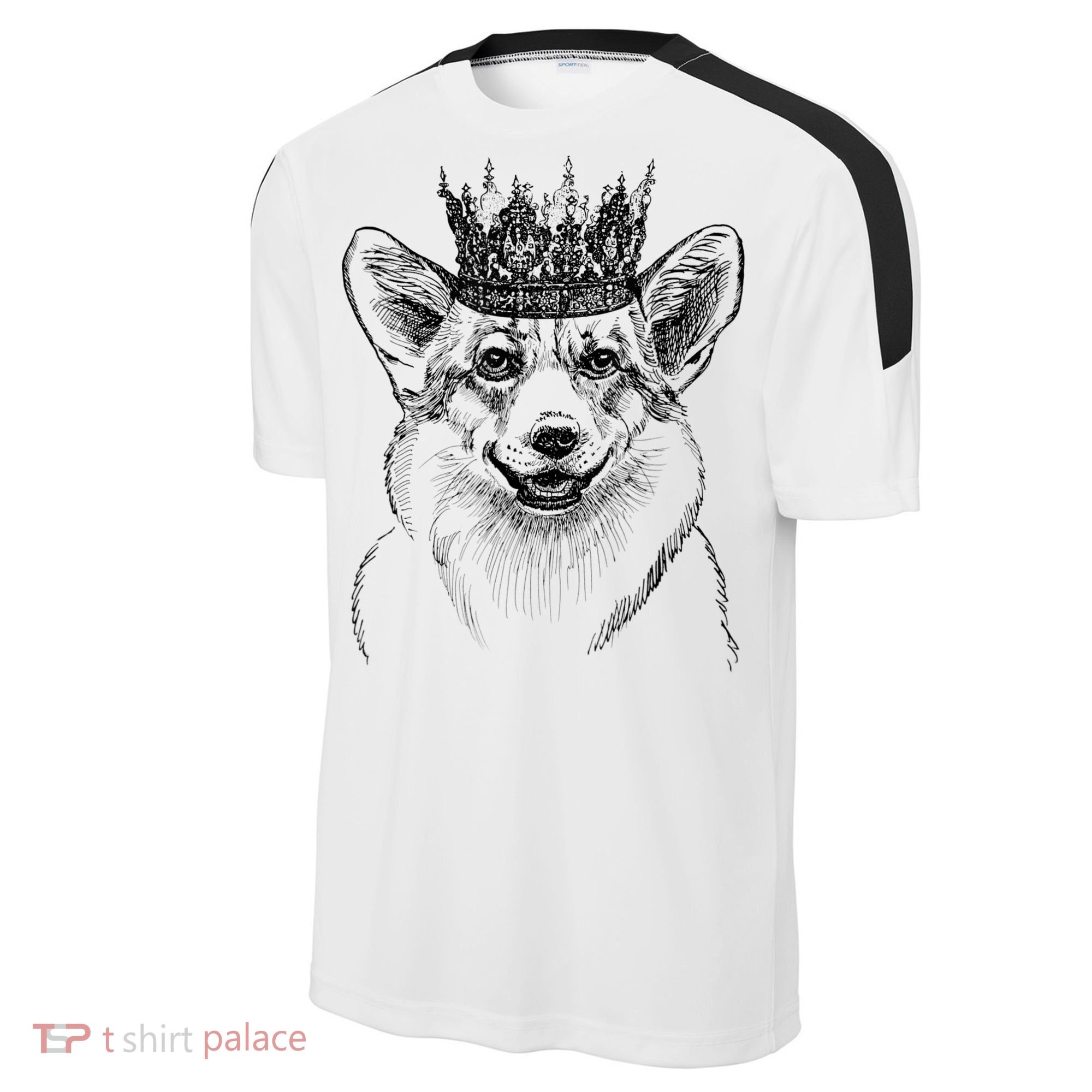 British Corgi Dog Queen Crown Queens Platinum Jubilee Women Sport-Tek Competitor United Soccer Jersey