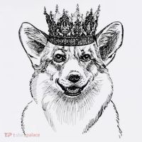 British Corgi Dog Queen Crown Queens Platinum Jubilee Women Mousepad thumb 1