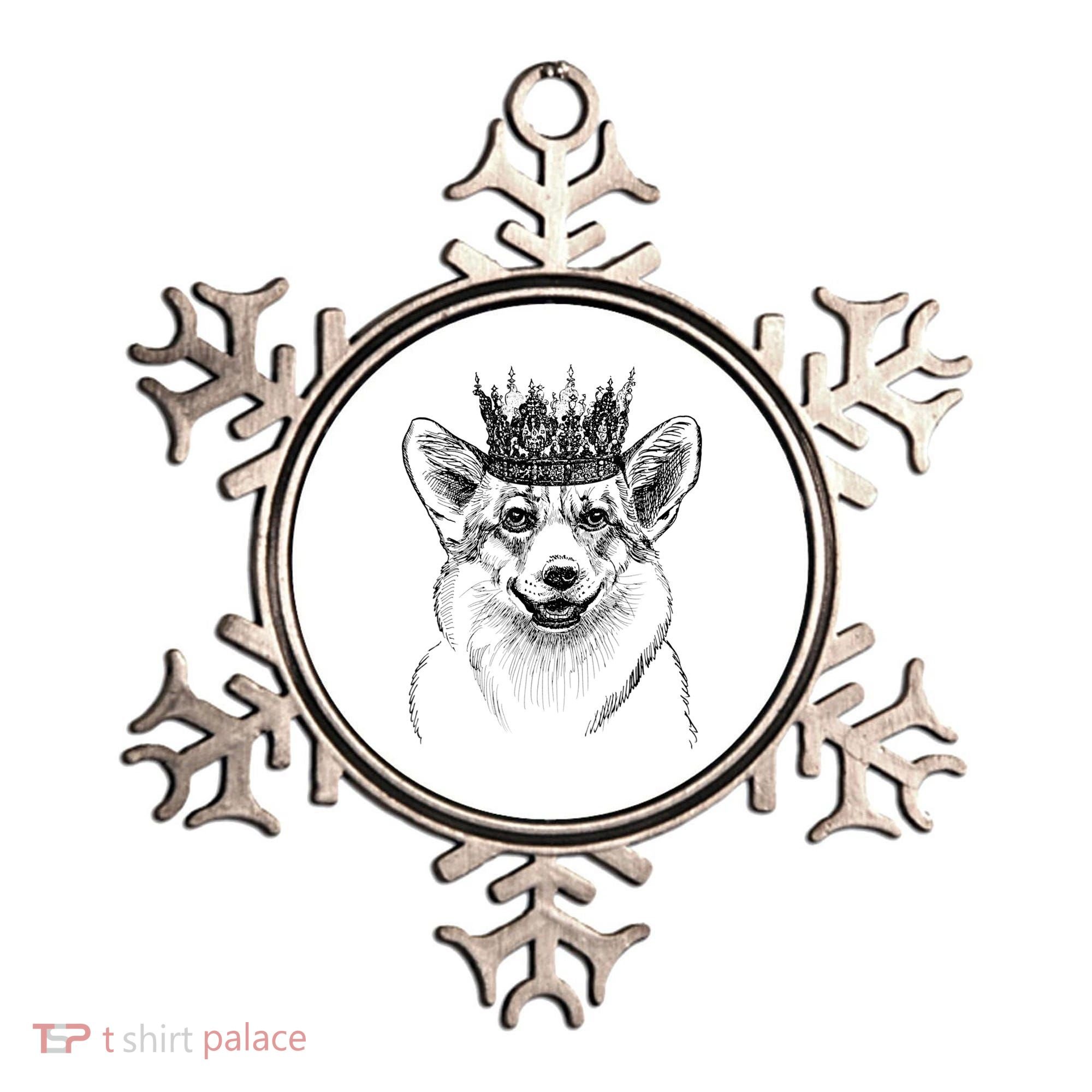 British Corgi Dog Queen Crown Queens Platinum Jubilee Women Ornament