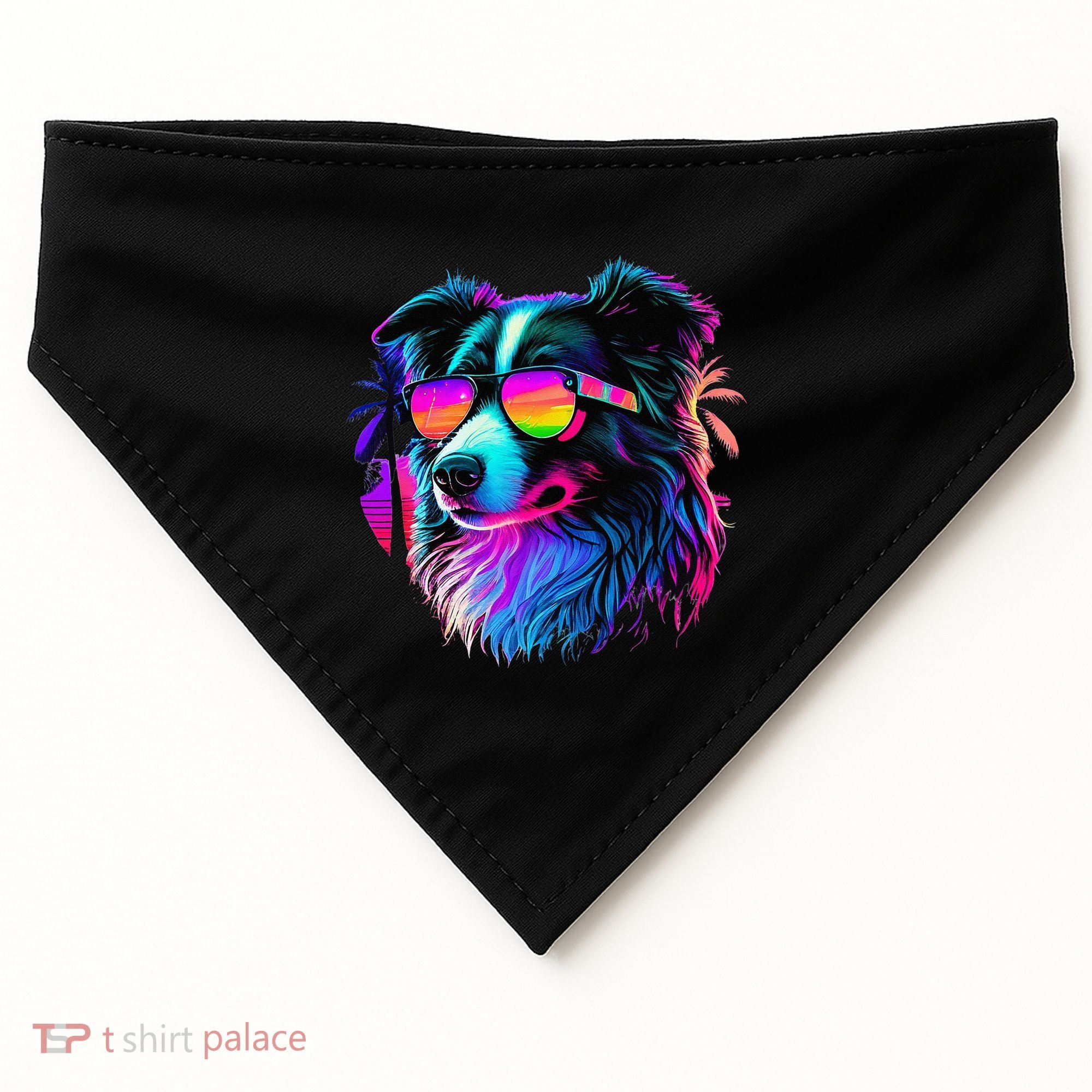 Border Collie Dogs Border Collies USA-Made Doggie Bandana
