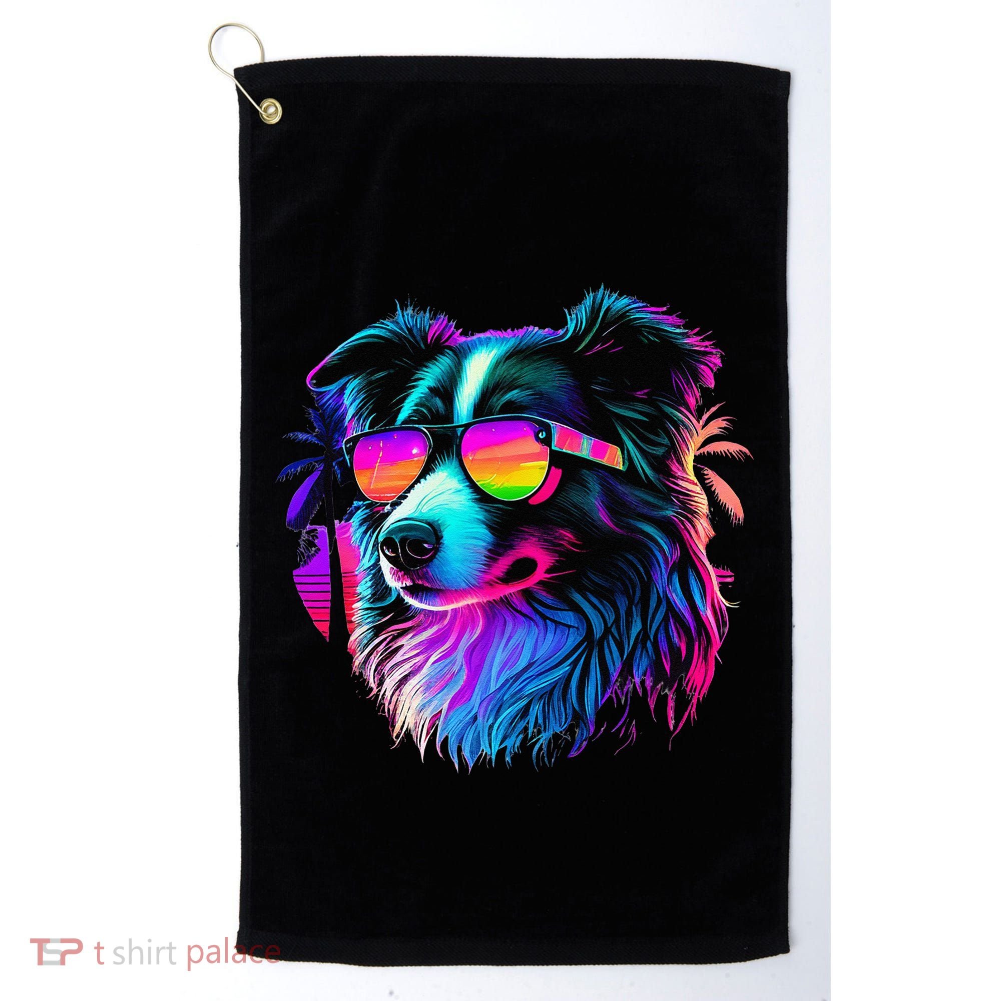 Border Collie Dogs Border Collies Golf Towel