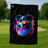 Border Collie Dogs Border Collies Golf Towel thumb 1