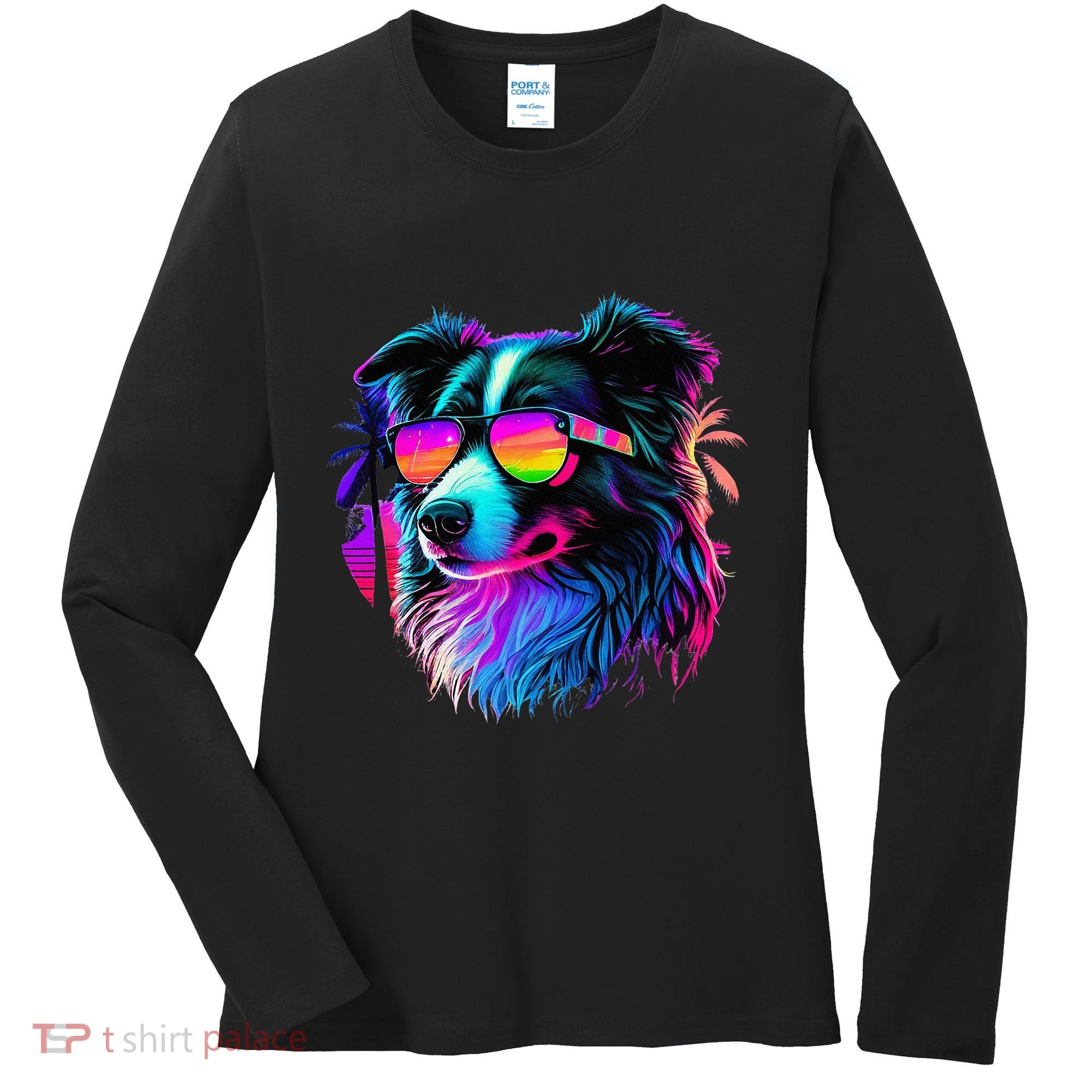 Border Collie Dogs Border Collies Women's Long Sleeve Shirt