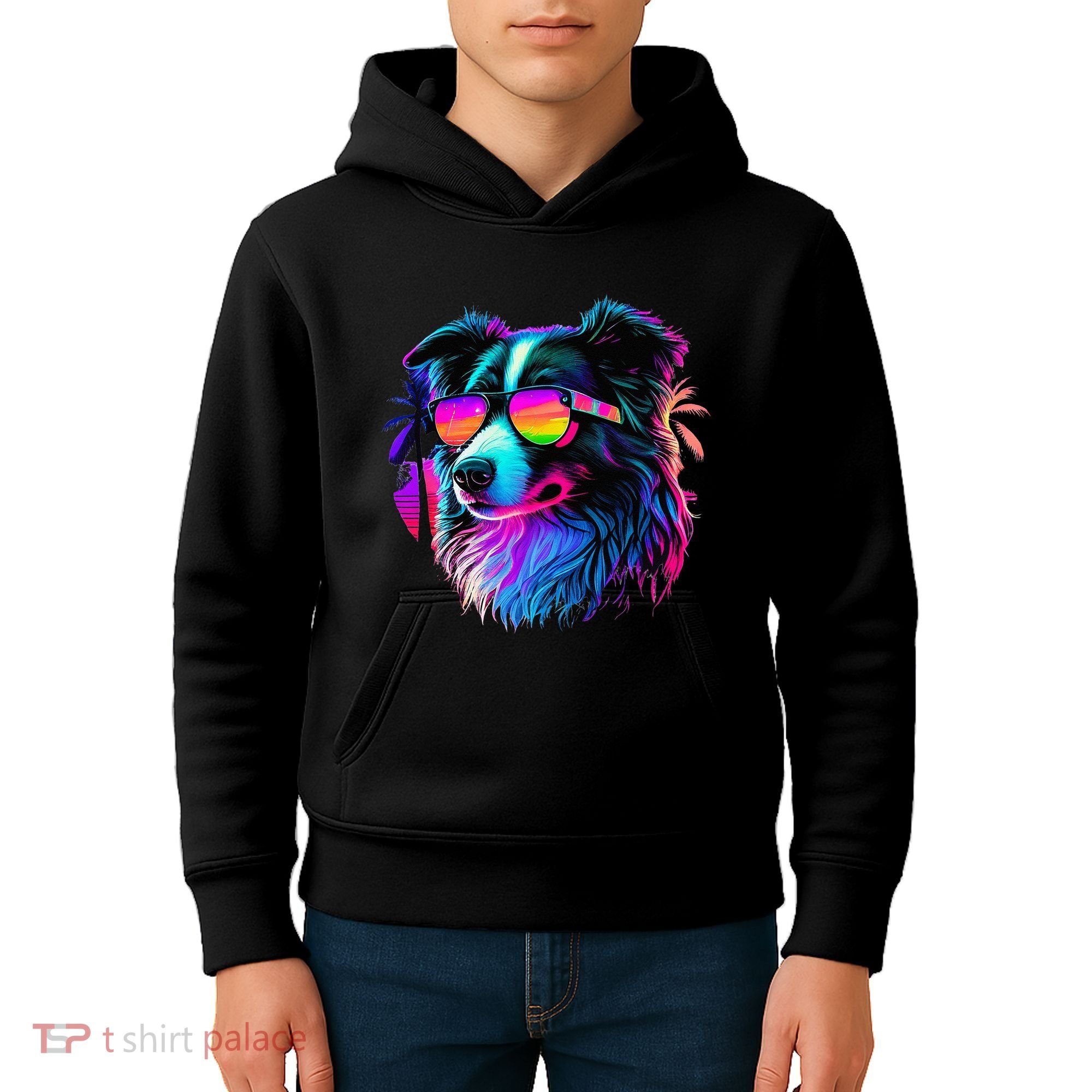 Border Collie Dogs Border Collies Kids Hoodie