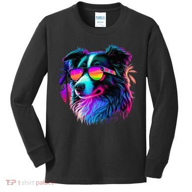 Border Collie Dogs Border Collies Kids Long Sleeve Shirt