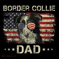 Border Collie Dad Dog Lovers American Flag 4th Of July Coffee Mug thumb 5