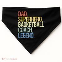 Basketball coach dad USA-Made Doggie Bandana thumb 0