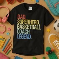 Basketball coach dad Kids T-Shirt thumb 3
