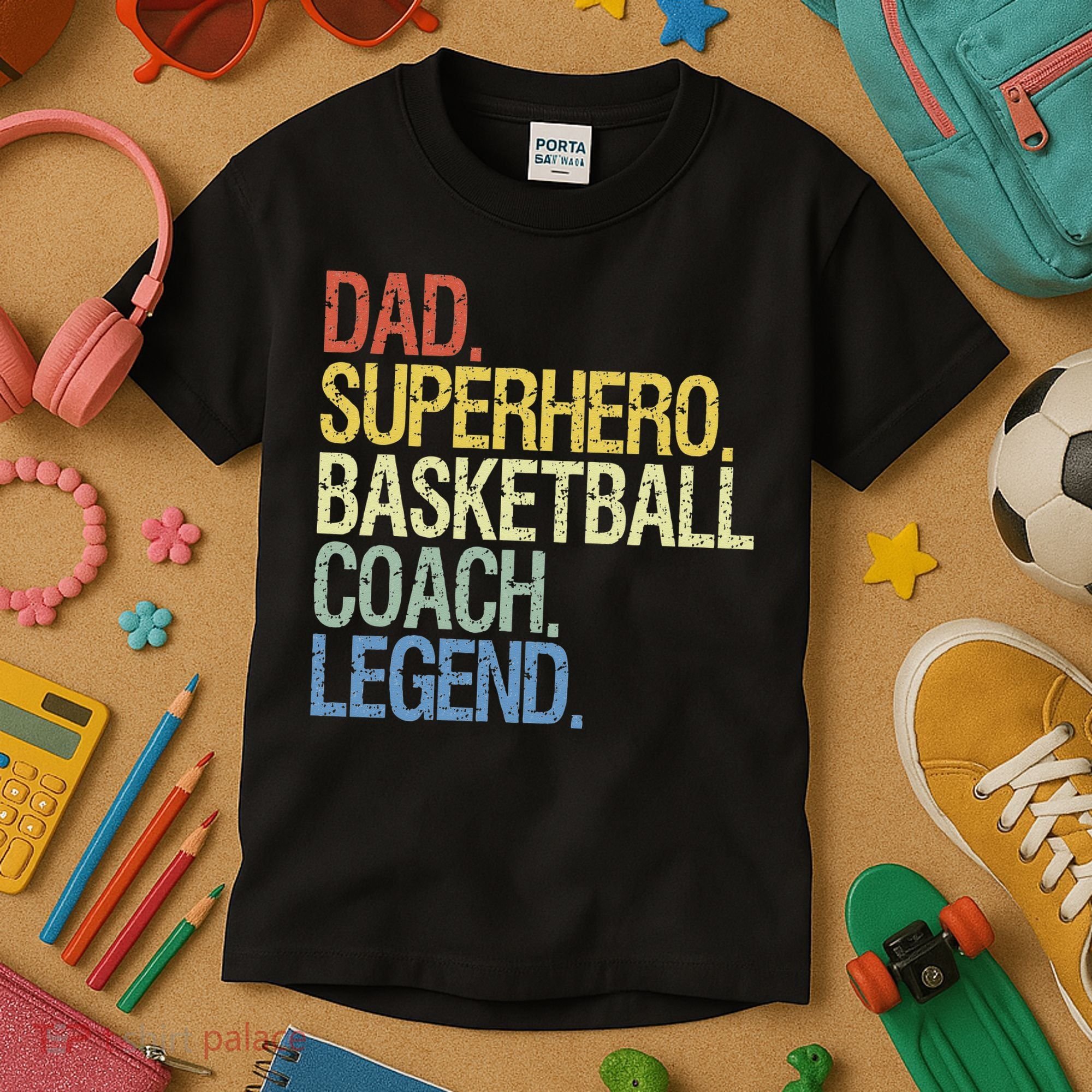 Basketball coach dad Kids T-Shirt