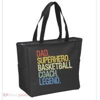 Basketball coach dad Tote Bag thumb 2