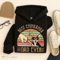Best Chihuahua Dad Ever Hoodie thumb 4
