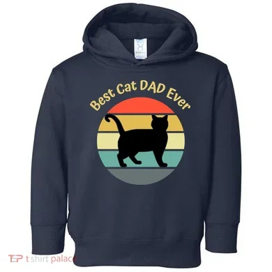 Best Cat Dad Ever Toddler Hoodie