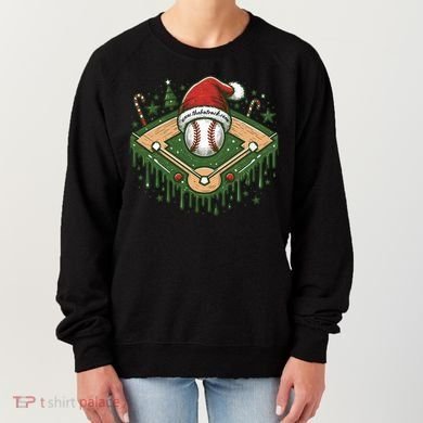 Baseball Christmasholiday Drip Women's Sweatshirt