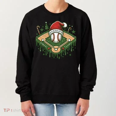 Baseball Christmasholiday Drip Women's Sweatshirt