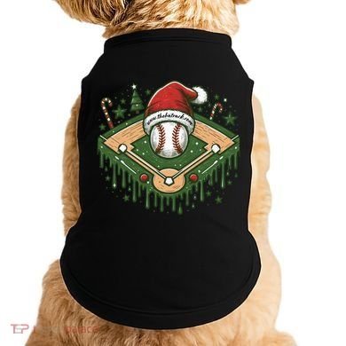Baseball Christmasholiday Drip Doggie Tank
