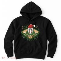 Baseball Christmasholiday Drip Hoodie thumb 0