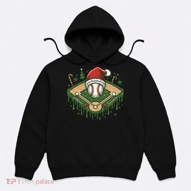 Baseball Christmasholiday Drip Hoodie
