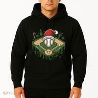 Baseball Christmasholiday Drip Hoodie thumb 2