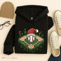 Baseball Christmasholiday Drip Hoodie thumb 4