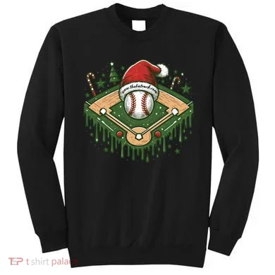 Baseball Christmasholiday Drip Sweatshirt