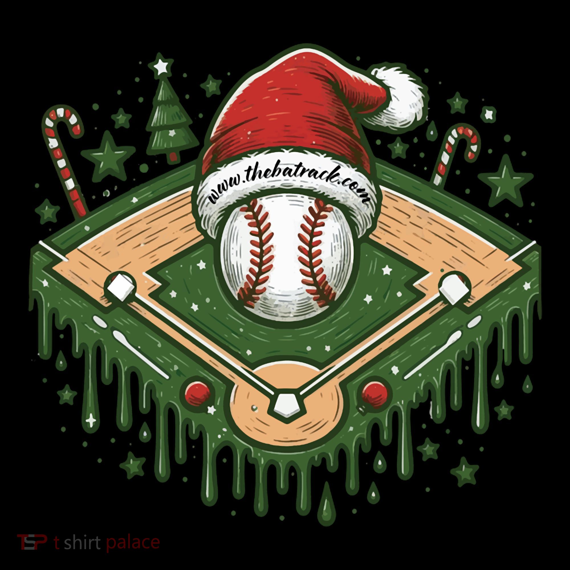 Baseball Christmasholiday Drip Sweatshirt
