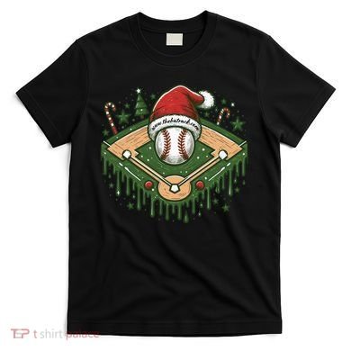 Baseball Christmasholiday Drip T-Shirt