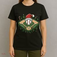 Baseball Christmasholiday Drip T-Shirt thumb 4