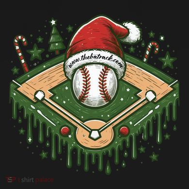 Baseball Christmasholiday Drip V-Neck T-Shirt