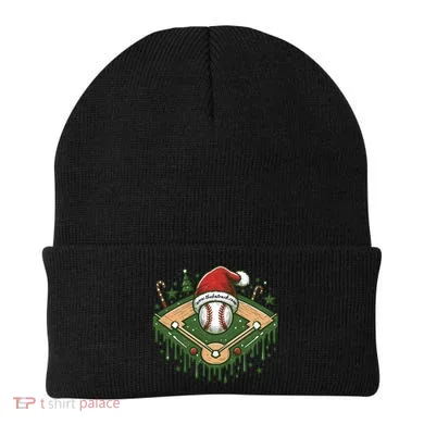 Baseball Christmasholiday Drip Beanie