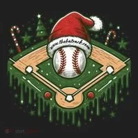 Baseball Christmasholiday Drip Beanie thumb 2