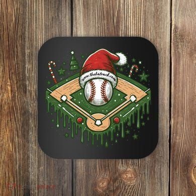 Baseball Christmasholiday Drip Coaster