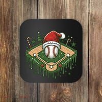 Baseball Christmasholiday Drip Coaster thumb 0